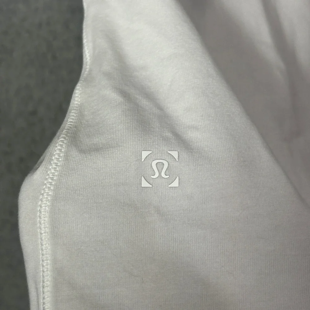 Lululemon Vitasea Pima Cotton Long Sleeve Crewneck Top White Size M